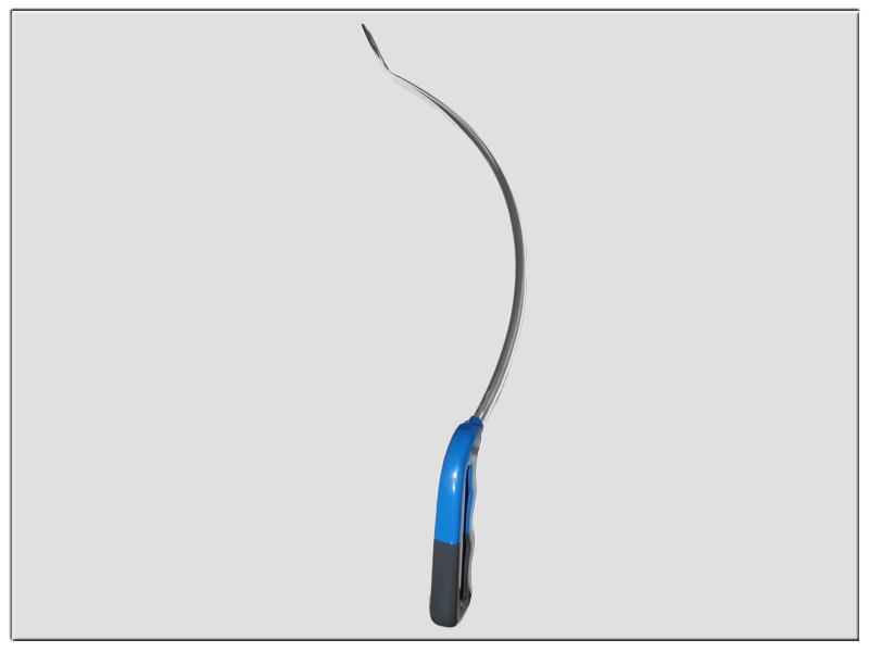 TK-Tools Sharp brace Tool Ø 8 mm, 580 mm lang, gewölbt links