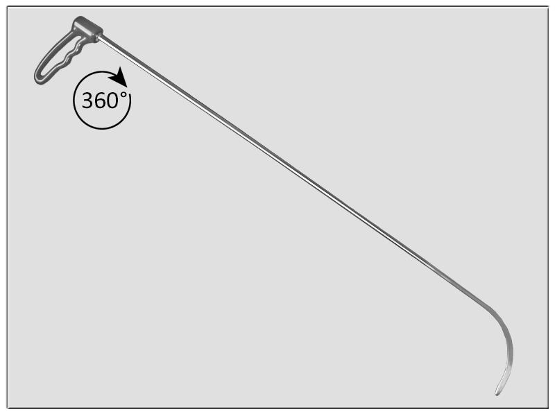 Drehgriffhebel  Ø 9 mm, 900 mm lang