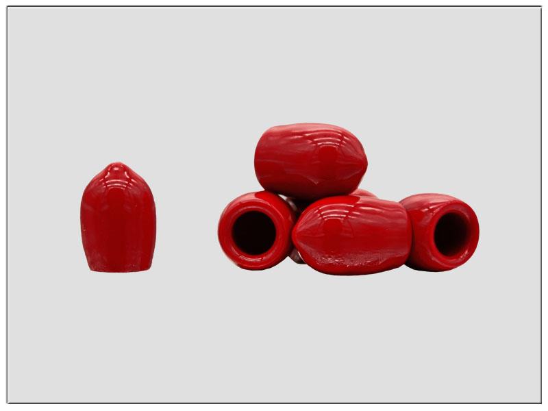 Red Plastisol Push on Cap