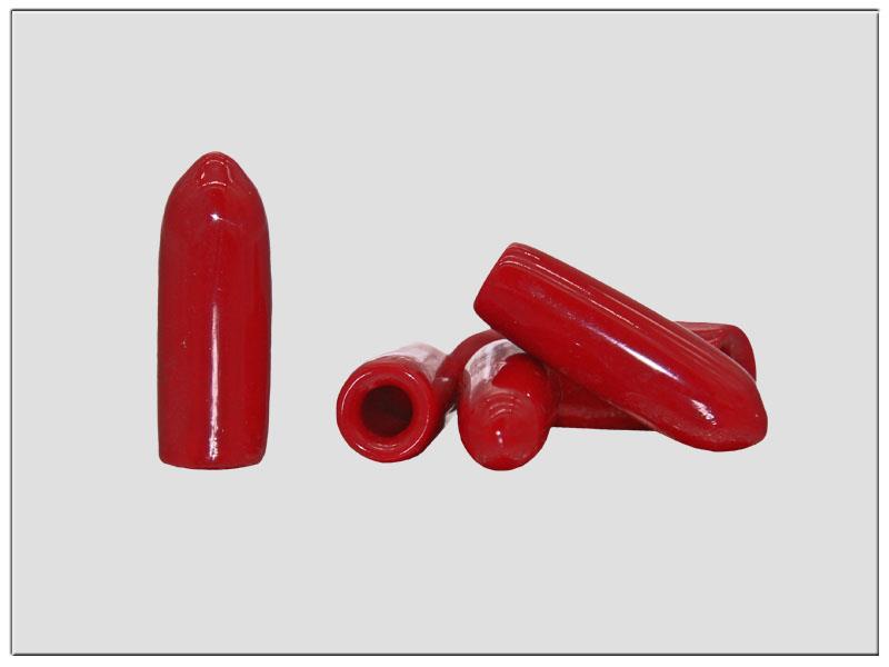 Red Push on Cap