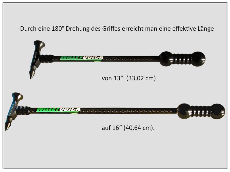 Willey Quick V2 Blendinghammer schwarz 13" oder 16" lang, Werkzeugaufnahme magnetisch