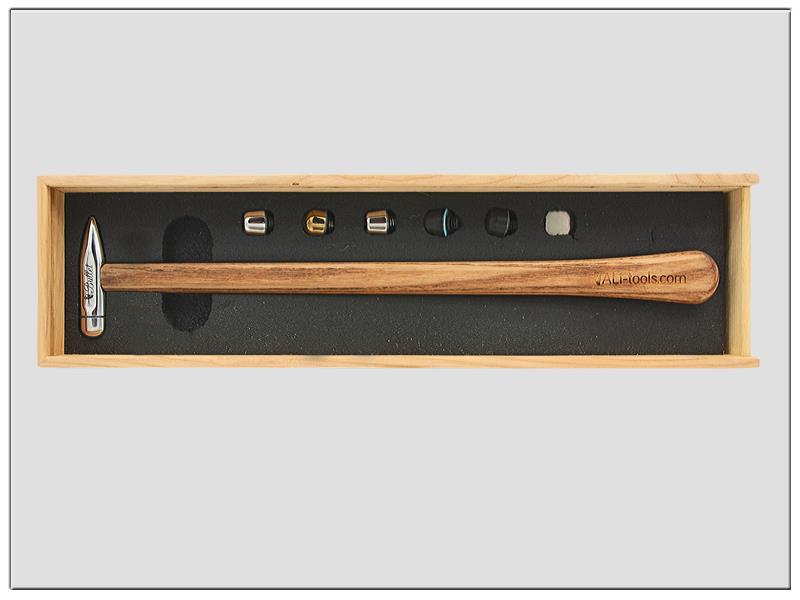 Ausbeulhammer Metallic-Bullet mit 6 Wechselaufsätzen