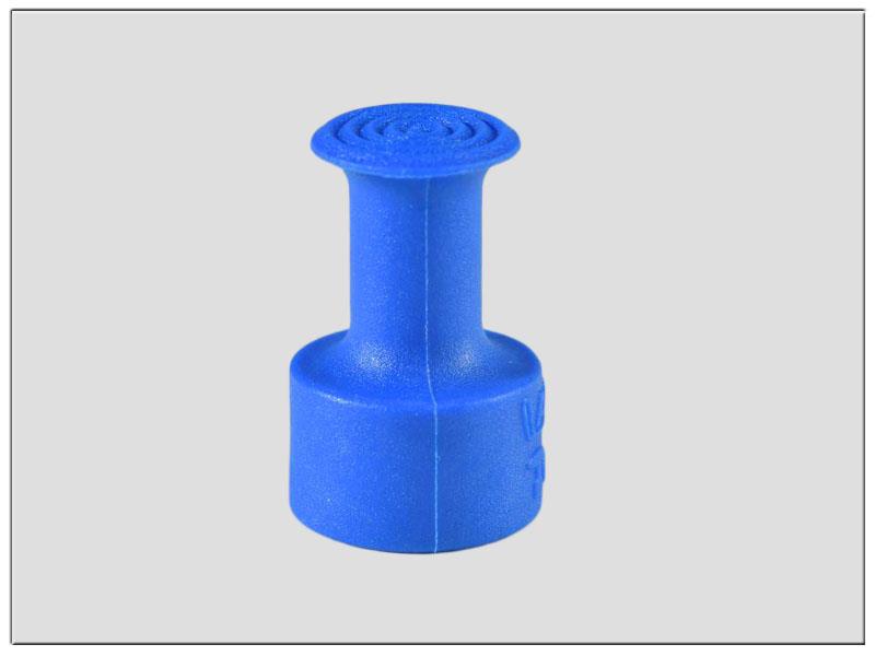 Klebestopfen blau gerillt, Ø 10 mm, strong