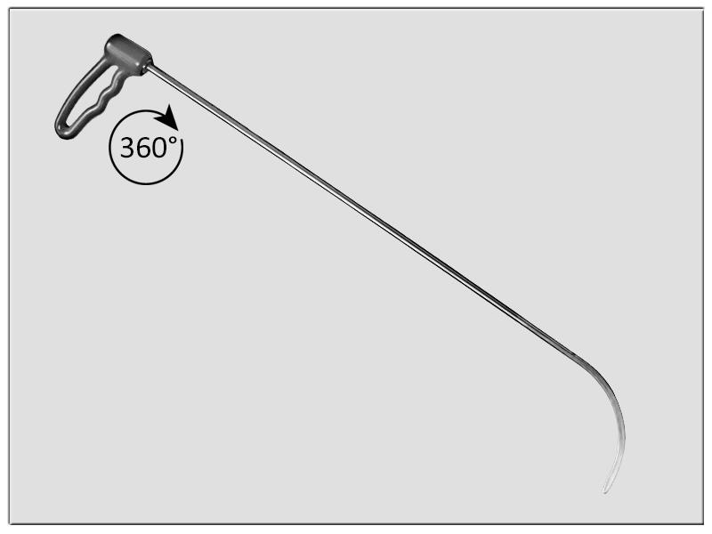 Drehgriffhebel  Ø 7 mm, 700 mm lang