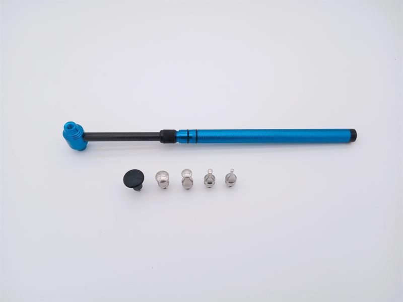 Minihammer telekopisch verstellbar (37cm-55cm) inkl. 5 Wechselaufsätzen