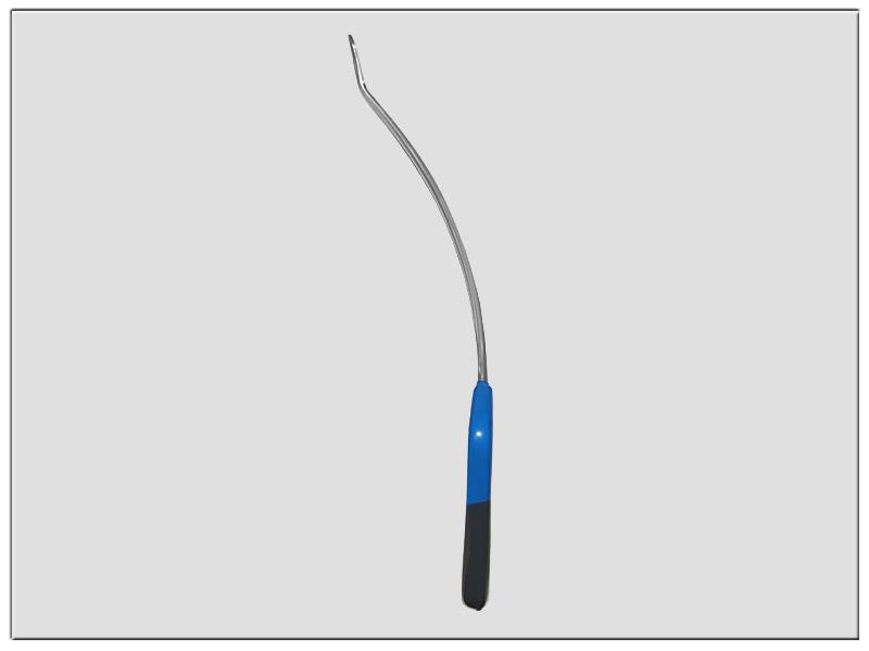 TK-Tools Sharp prace Tool Ø 6 mm, 350 mm lang gewölbt links