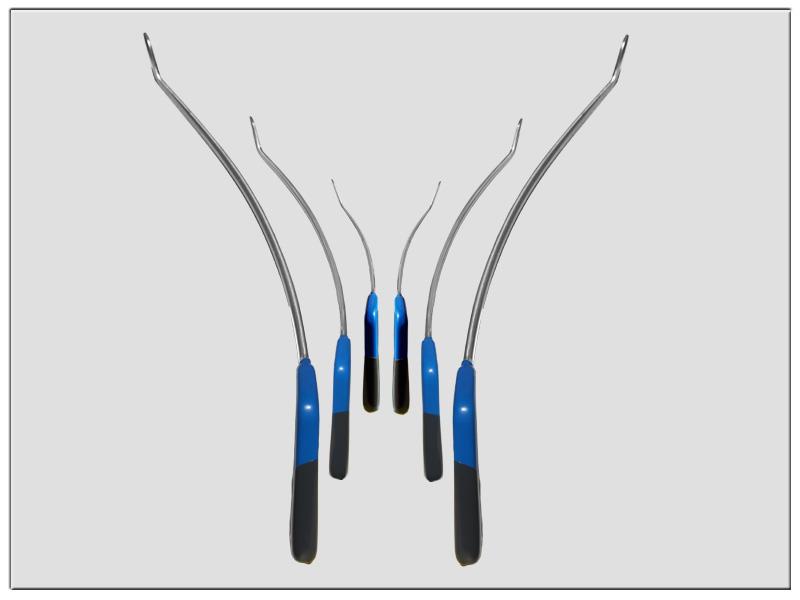 TK-Tools Sharp brace Tools Set 6-teilig, 250 mm, 350 mm, 580mm lang, gedreht links-rechts